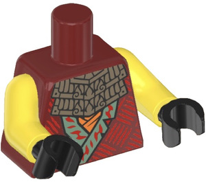 LEGO Tmavě červená Wyldfyre Trup (973)