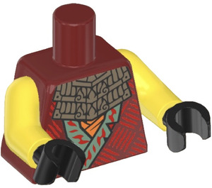 LEGO Dark Red Wyldfyre Torso (973)