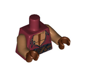 LEGO Dark Red Yeoman Zombie Torso (76382 / 88585)