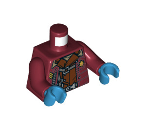 LEGO Dunkelrot Yondu Minifigur Torso (973 / 76382)