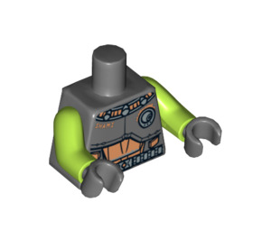 LEGO Gris pierre foncé Alien Avenger Torse (973 / 88585)