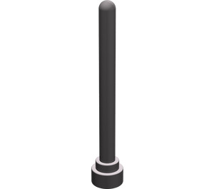 LEGO Dark Stone Gray Antenna 1 x 4 with Rounded Top (3957 / 30064)