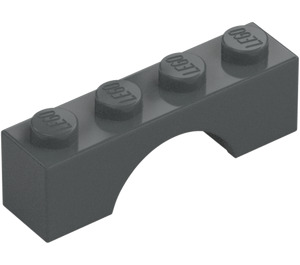 LEGO Donker steengrijs Boog 1 x 4 (3659)