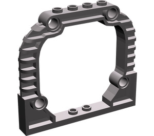 LEGO Dark Stone Gray Arch 1 x 8 x 6 with Ribs (30528)