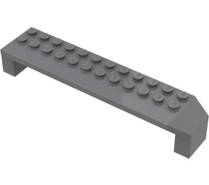 LEGO Mörk Stengrå Båge 2 x 14 x 2.3 (30296)