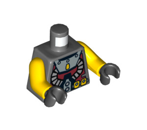 LEGO Donker Steengrijs Atlantis Diver Torso (76382 / 88585)