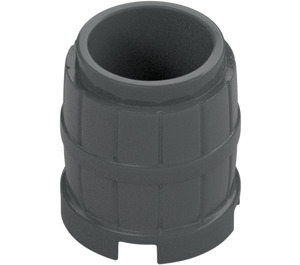 LEGO Dark Stone Gray Barrel 2 x 2 x 1.7 (2489 / 26170)