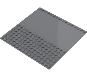 LEGO Donker steengrijs Grondplaat 16 x 16 met Driveway (30225 / 51595)