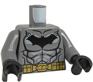 LEGO Dark Stone Gray Batman Torso with Black Logo, Gold Belt and Black Hands (973 / 76382)