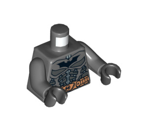 LEGO Dark Stone Gray Batman Torso with Copper Belt (973 / 76382)