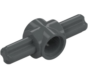 LEGO Dark Stone Gray Beam 1 Hole with 2 Axles 180° (27940)