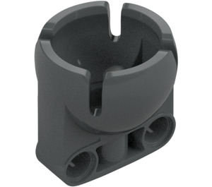 LEGO Dark Stone Gray Beam 3 with Large Ball Socket (65453 / 92911)