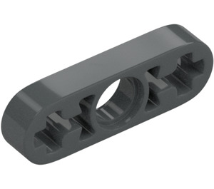 LEGO Dark Stone Gray Beam 3 x 0.5 Thin with Axle Holes (6632 / 65123)