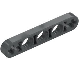 LEGO Dark Stone Gray Beam 5 x 0.5 Thin with Axle Holes (11478 / 44864)