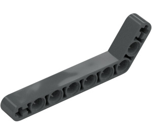 LEGO Dark Stone Gray Beam Bent 53 Degrees, 3 and 7 Holes (32271 / 42160)