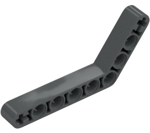 LEGO Dark Stone Gray Beam Bent 53 Degrees, 4 and 6 Holes (6629 / 42149)