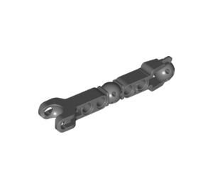 LEGO Dark Stone Gray Beam with 9mm Ball and Cup (90613)
