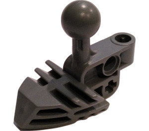 LEGO Dark Stone Gray Bionicle Head Connector with Ball Joint 3 x 2 (47332)