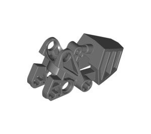 LEGO Gris pierre foncé Bionicle Toa Foot avec Rotule (Sommets arrondis) (32475)