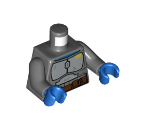 LEGO Donker steengrijs Bo-Katan Kryze Minifiguur Torso (973 / 76382)