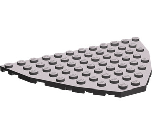 LEGO Dark Stone Gray Boat Bow Plate 12 x 8 (47405)