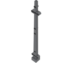 LEGO Dark Stone Gray Boat Mast 2 x 2 x 20 Side Aligned 'x' Shaped Axle Hole (48002 / 65446)