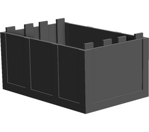 LEGO Dunkles Steingrau Box 4 x 6 (4237 / 33340)