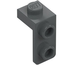 LEGO Mørk steingrå Brakett 1 x 1 med 1 x 2 Plate Ned (79389)