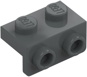 LEGO Grigio pietra scuro Staffa 1 x 2 - 1 x 2 (99781)