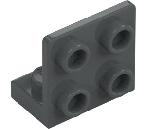 LEGO Mörk Stengrå Fäste 1 x 2 - 2 x 2 Upp (99207)