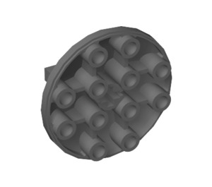 LEGO Dark Stone Gray Bracket 1 x 2 - Dish 4 x 4 (30209)