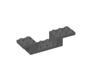 LEGO Dark Stone Gray Bracket 8 x 2 x 1.3 (4732)