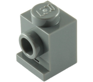 LEGO Dunkles Steingrau Backstein 1 x 1 mit Scheinwerfer (4070 / 30069)
