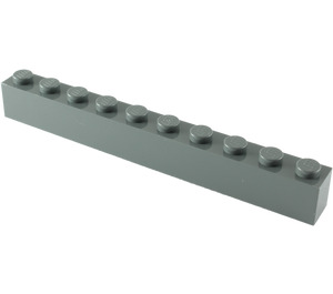 LEGO Dark Stone Gray Brick 1 x 10 (6111)