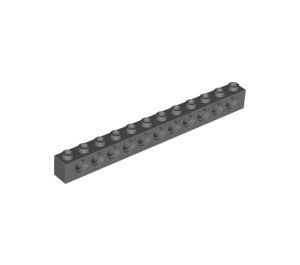 LEGO Dunkles Steingrau Backstein 1 x 12 mit Löcher (3895)