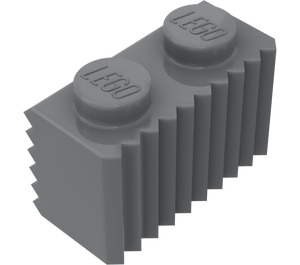 LEGO Mörk Stengrå Kloss 1 x 2 med Grill (2877)