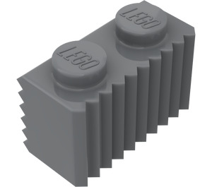 LEGO Dark Stone Gray Brick 1 x 2 with Grille (2877)
