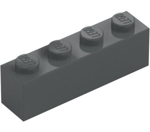 LEGO Dark Stone Gray Brick 1 x 4 (3010 / 6146)