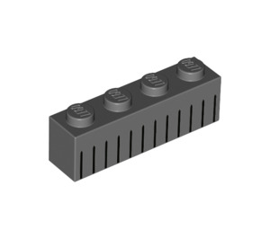 LEGO Dunkles Steingrau Stein 1 x 4 mit Schwarz Lines (3010 / 39710)