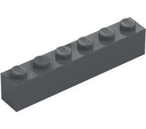 LEGO Donker steengrijs Steen 1 x 6 (3009 / 30611)