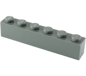 LEGO Gris pierre foncé Brique 1 x 6 (3009)