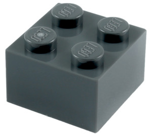 LEGO Dark Stone Gray Brick 2 x 2 (3003 / 6223)