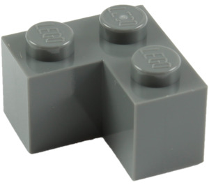 LEGO Dark Stone Gray Brick 2 x 2 Corner (2357)