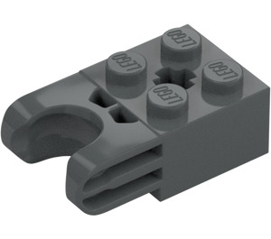 LEGO Dark Stone Gray Brick 2 x 2 with Ball Joint Socket (67696)