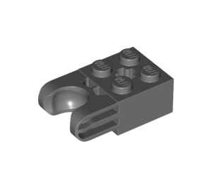 LEGO Dark Stone Gray Brick 2 x 2 with Ball Joint Socket (67696)