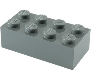 LEGO Gris pierre foncé Brique 2 x 4 (3001 / 72841)