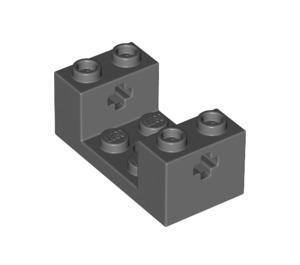 LEGO Dunkles Steingrau Backstein 2 x 4 x 1.3 mit Achse Bricks (67446)