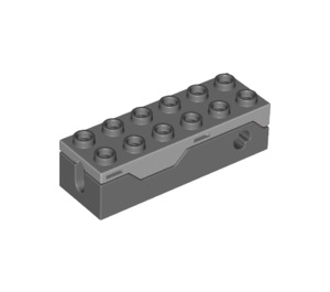 LEGO Dark Stone Gray Brick 2 x 6 x 11.3 with Projectile Launcher (49743)