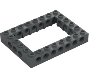 LEGO Dark Stone Gray Brick 6 x 8 with Open Center 4 x 6 (1680 / 32532)