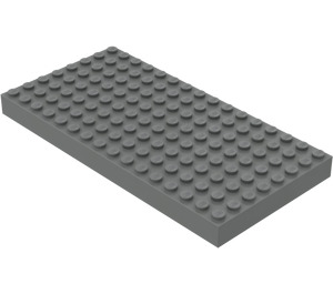 LEGO Tmavě kamenná šedá Kostka 8 x 16 (4204 / 44041)